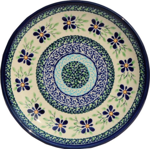 Polish Pottery Plate 7.5 Inch From Zaklady Ceramiczne Boleslawiec #Gu-814-du121 Unikat Pattern, 7.5 Inch Diameter