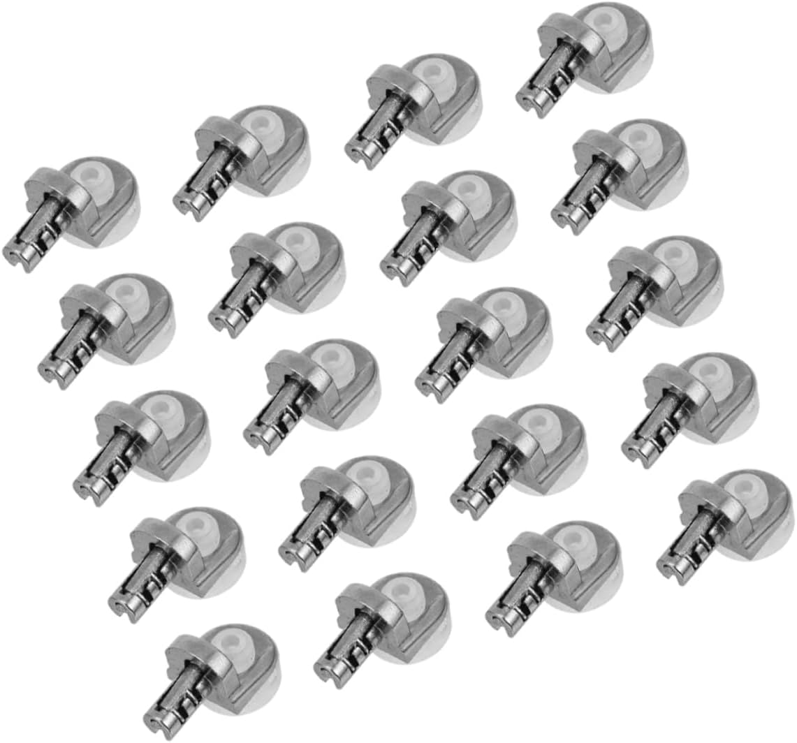 Bookshelf Pegs Pins Kit 20 Pack Metal Shelf Support Pegs with Suction Cups for Glass Shelves No Tools Required for Kitchen Cabinet Bookshelf Pegs Pins Kit 20 Pack Metal Shelf Support Pegs with Suction Cups for Glass Shelves No Tools Required for Kitchen Cabinet