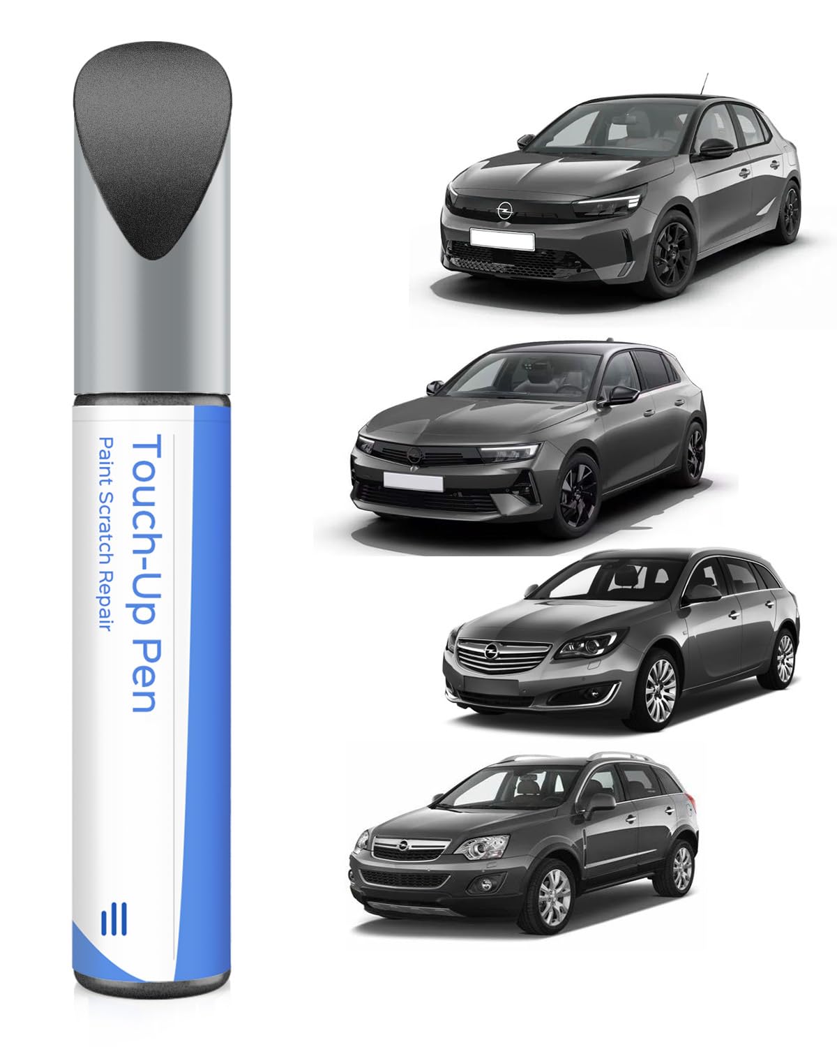 TRISTARcolor Peinture Voiture Crayon De Retouche Peinture Pour Opel 79U Sanddrift Grey Metallic/Sanddriftgrau Metallic Peinture De Base Vernis Clair 50 Ml Chacun