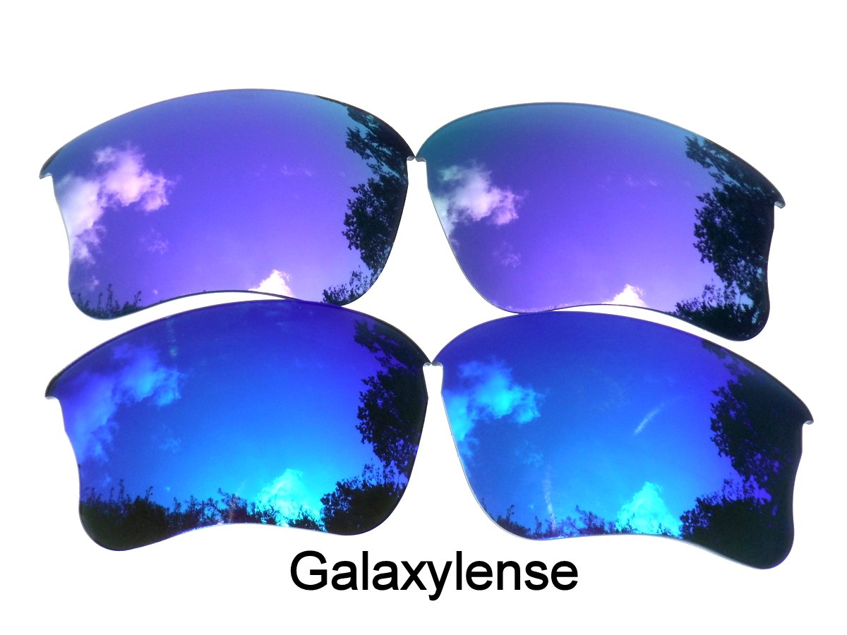 Galaxylense Replacement Lenses for Oakley Flak Jacket XLJ or Flak Jacket Blue&Purple Color Polarized 2 Pairs
