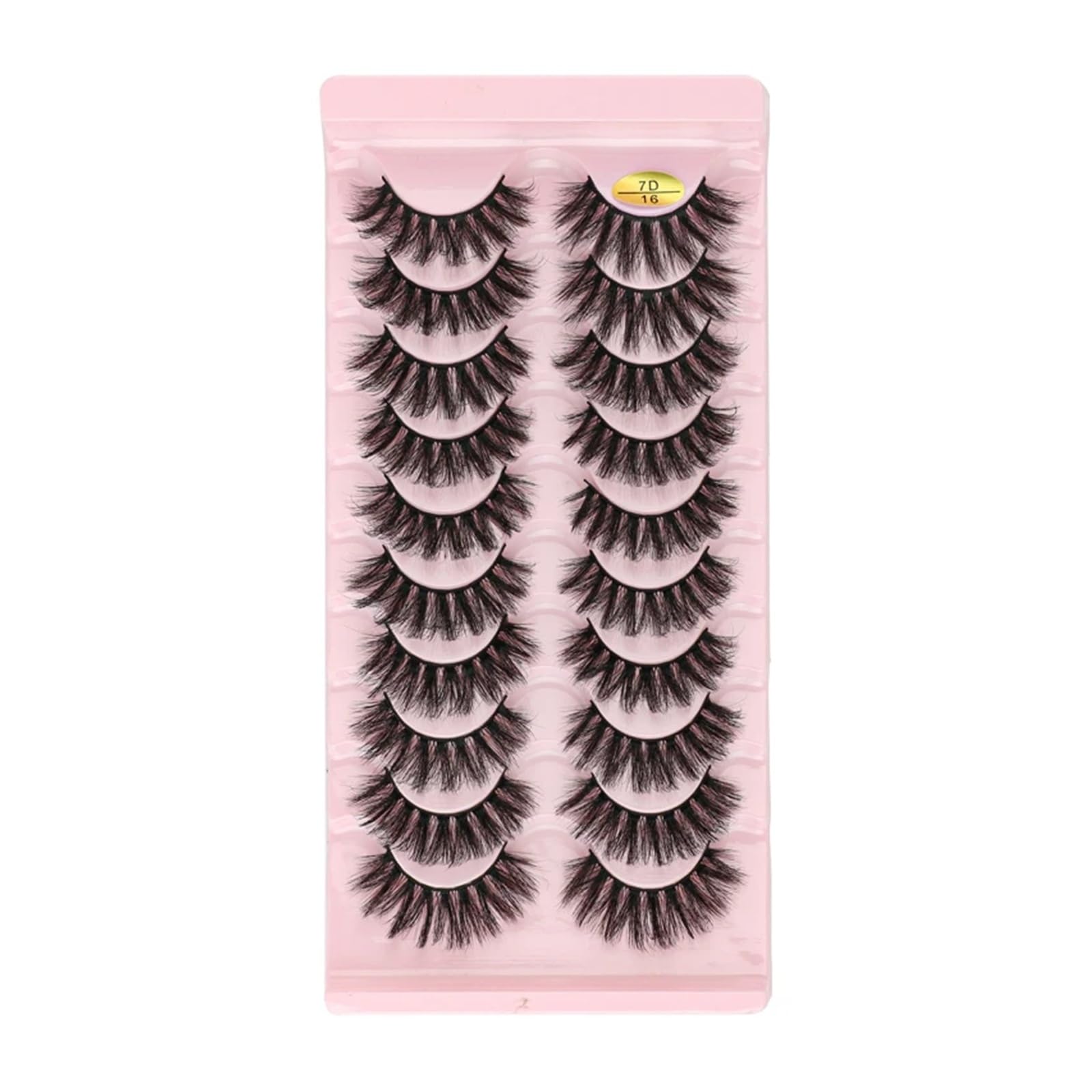 UAMOU Lashes Volume Fluffy Dense Russian Curling Fake Eyelashes Mink Eyes Extension Russian Strip Lashes handmade Cheerfully Color