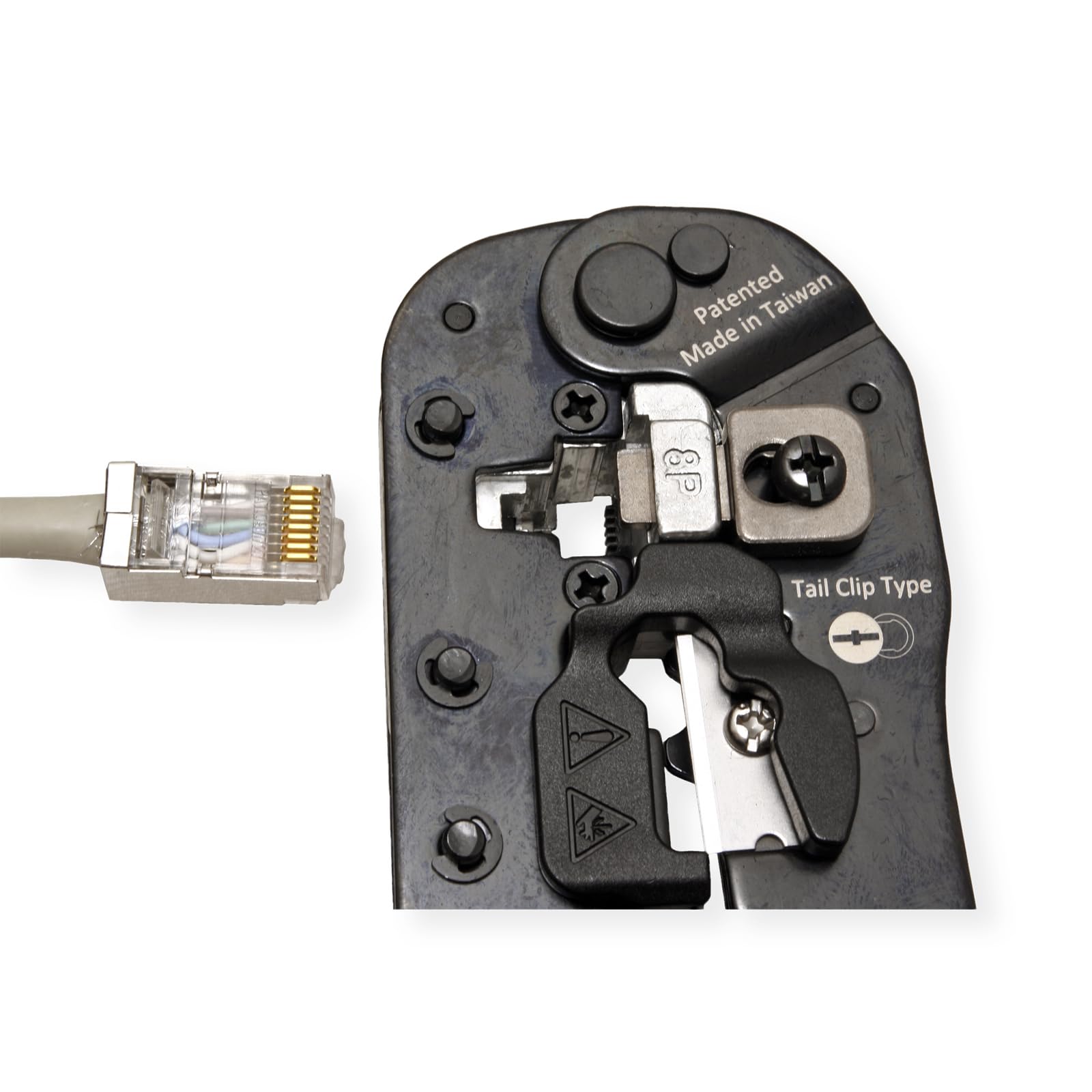 VALUE Pinza crimpatrice RJ45 (8P8C) con/senza collegamento