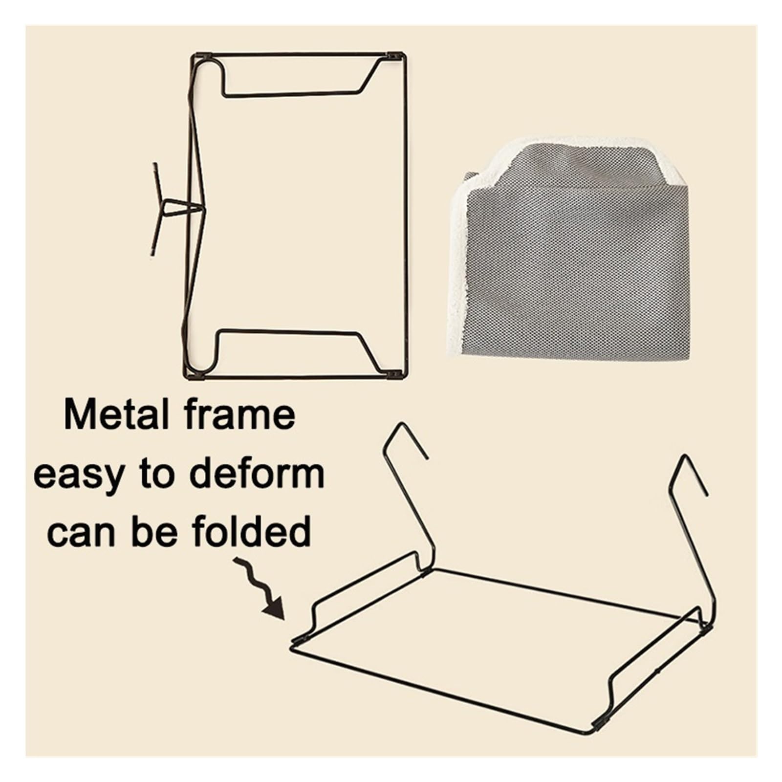 Letto For Gatti Sospeso Amaca For Rimovibile Nido For Gattini Finestra Invernale Letti For Animali Durevoli Accessori For Amaca Per Gatti(Gray-m)