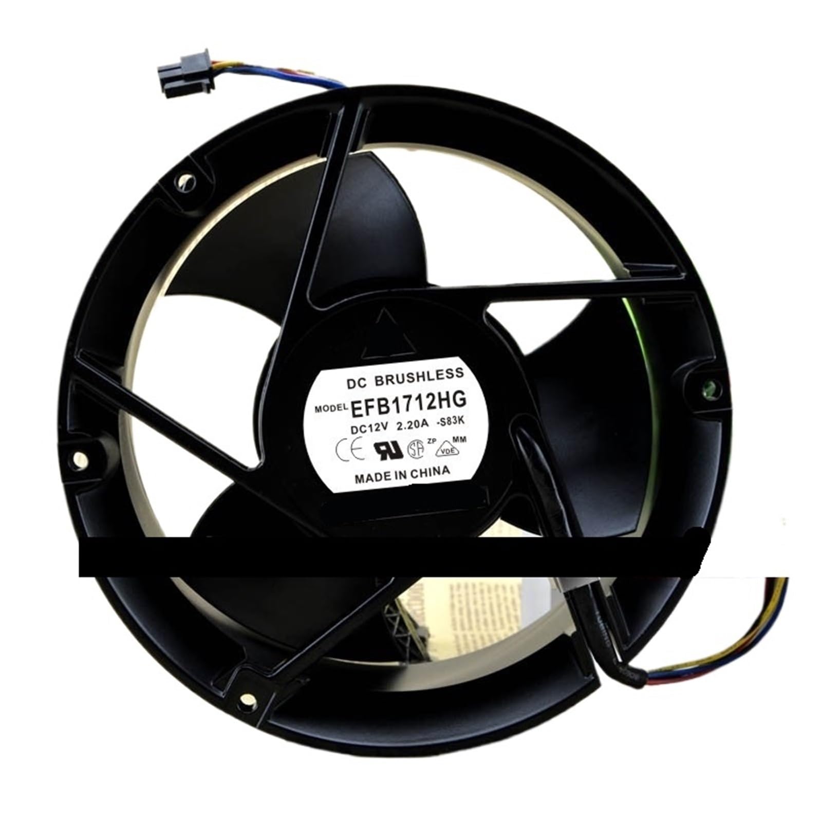YMUGUEGH EFB1712HG 17050 17CM 12V 2.20A cooling fan
