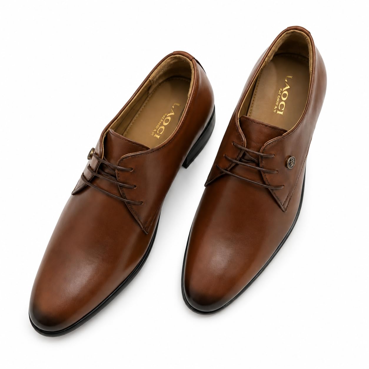 Men's Formal Lace-Up Derby Shoes | Classic Office Dress Shoes | Comfortable Cushioned Business Footwear | Lightweight Casual Shoes for Men-picture-30