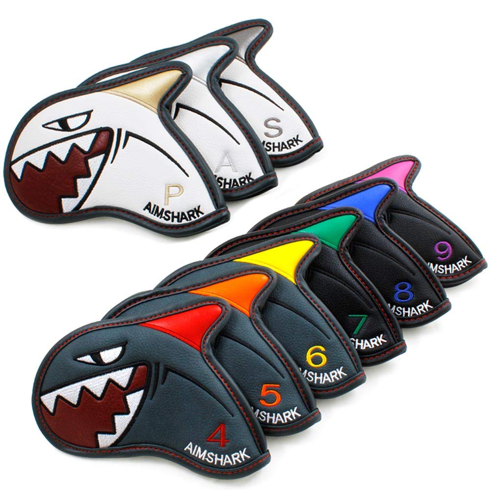 AIMSHARK ゴルフ アイアンカバー 9pcs セット/Golf Iron Cover (Mix Color GBW) Amazon.co.jp: AIMSHARK ゴルフ アイアンカバー 9pcs セット/Golf Iron