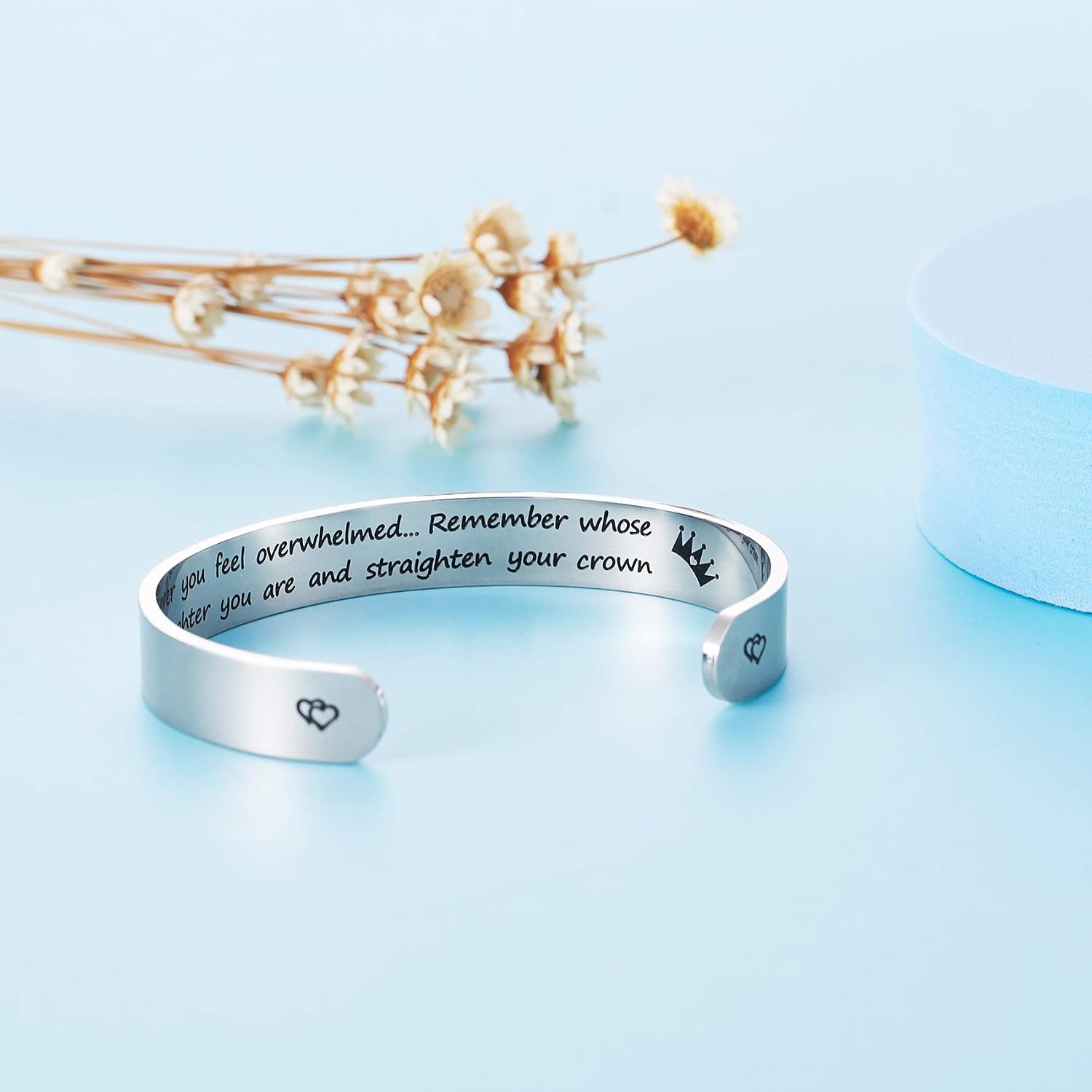 Granddaughter Inspirational Bracelets Silver - Image 4