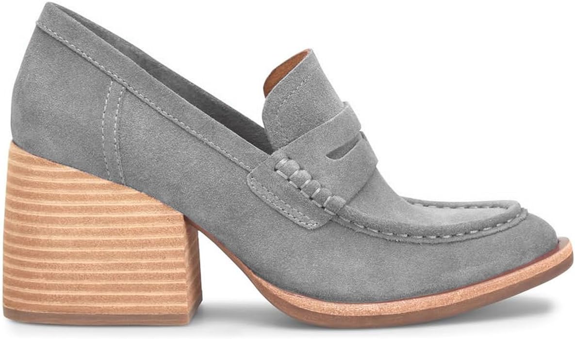 Women Vintage Chunky Platform Loafers Pumps Suede Round Closed Toe Slip On Oxford Shoes Burnished Two-Toned Matte Block Heels Dress Loafers Patchwork Formal Office Work Fall Comfort 4-11 M US - Image 4