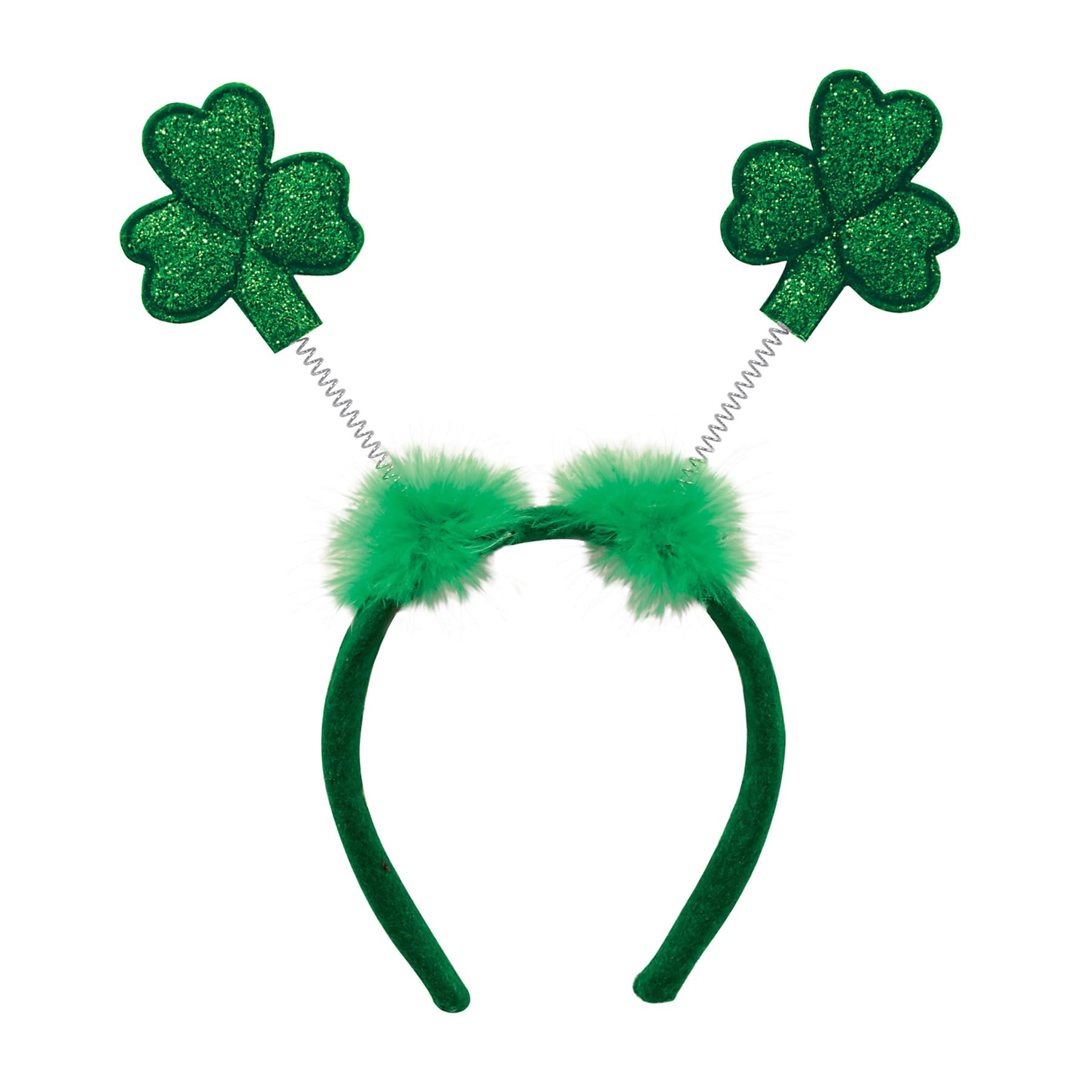Glittered Shamrock Boppers - Green