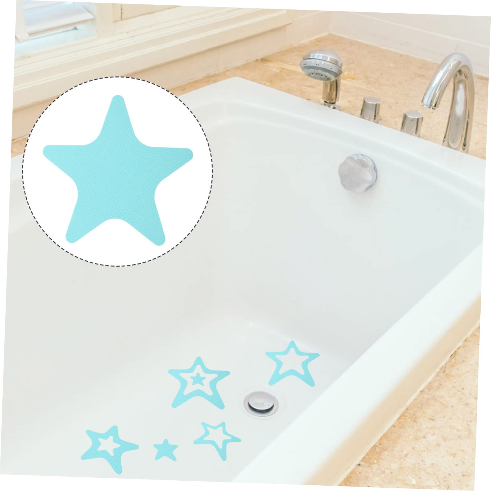 Pegatinas Antideslizantes para Baño Calcomanías para Bañeras Infantiles Cintas De Agarre Lavables Accesorios De Baño Pegatinas No Impermeables para 20 Piezas x 4