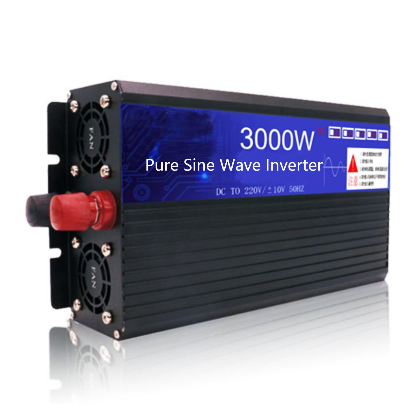 Pure Sinove Falter 3000w, faza podzielona DC do AC 72V do 110 V Przekształcenie falownika z LED z falownikiem mocy samochodu dla układu słonecznego, kempingu, RV,24V to 230V