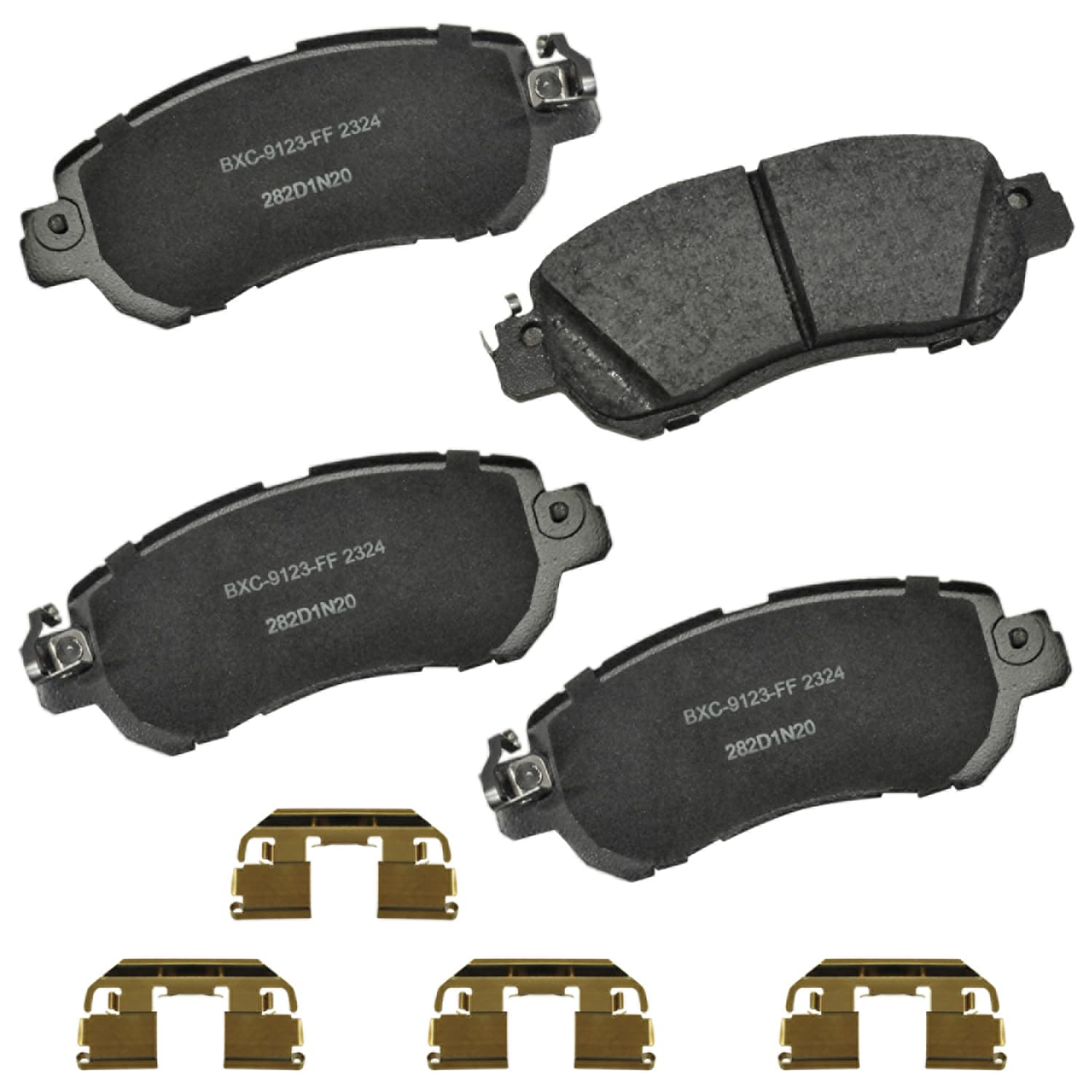 Bendix Premium SBC2324 Ceramic Front Brake Pads for Nissan Kicks 2024-2017, Versa 2024-2020