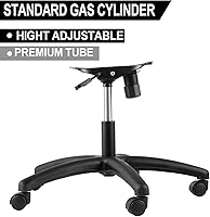 Vista 4 de Repuesto de base de silla giratoria de 28 pulgadas, base de silla de oficina, base de repuesto de silla de juegos resistente de 350 libras