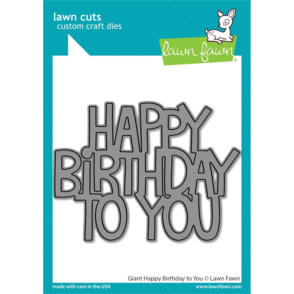 Lawn Cuts Custom Craft Die-Giant Happy Birthday