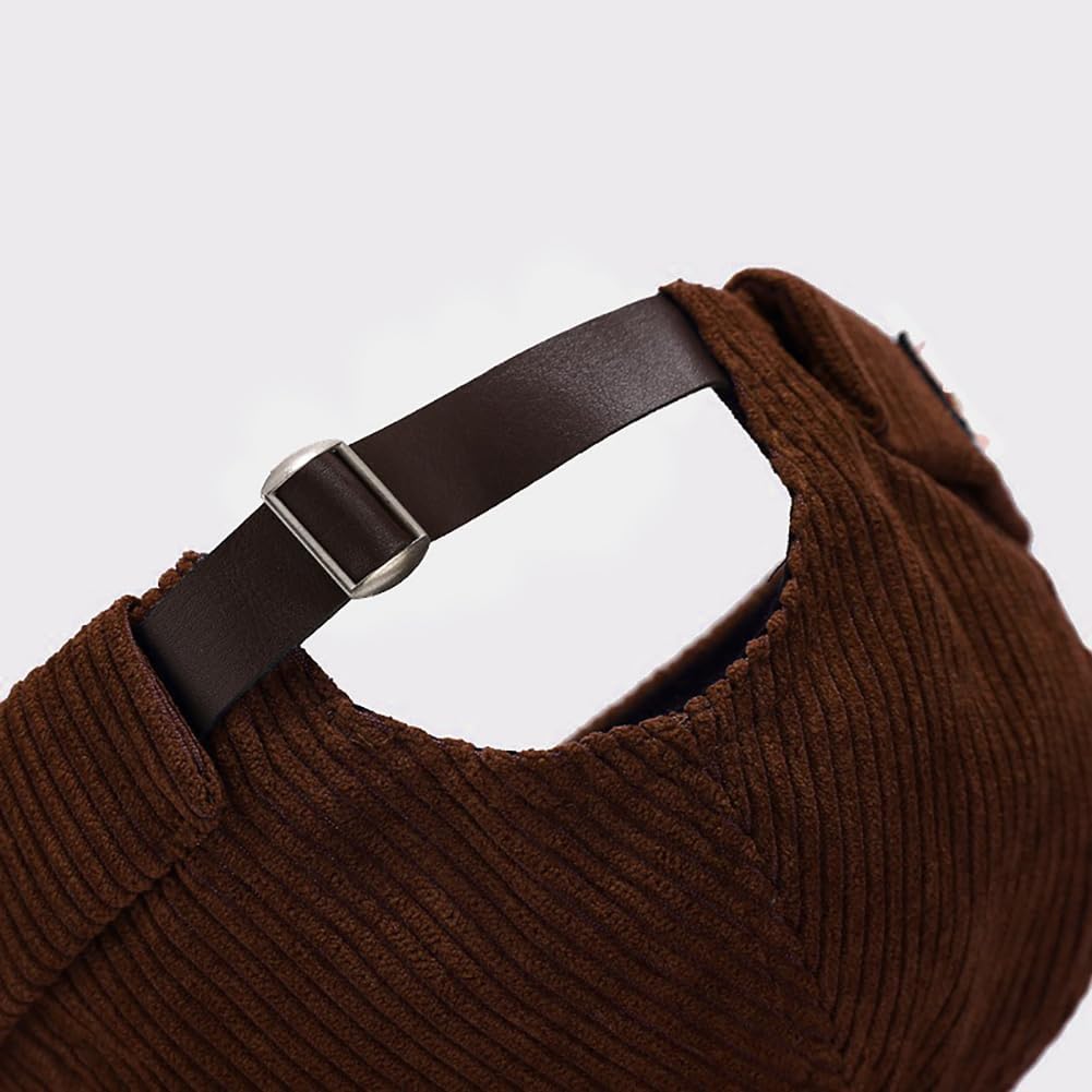 XYIYI Men Corduroy Brimless Hats Docker Cap Sailor Cap Worker Hat Rolled Cuff Retro Beanie Hat - Image 5