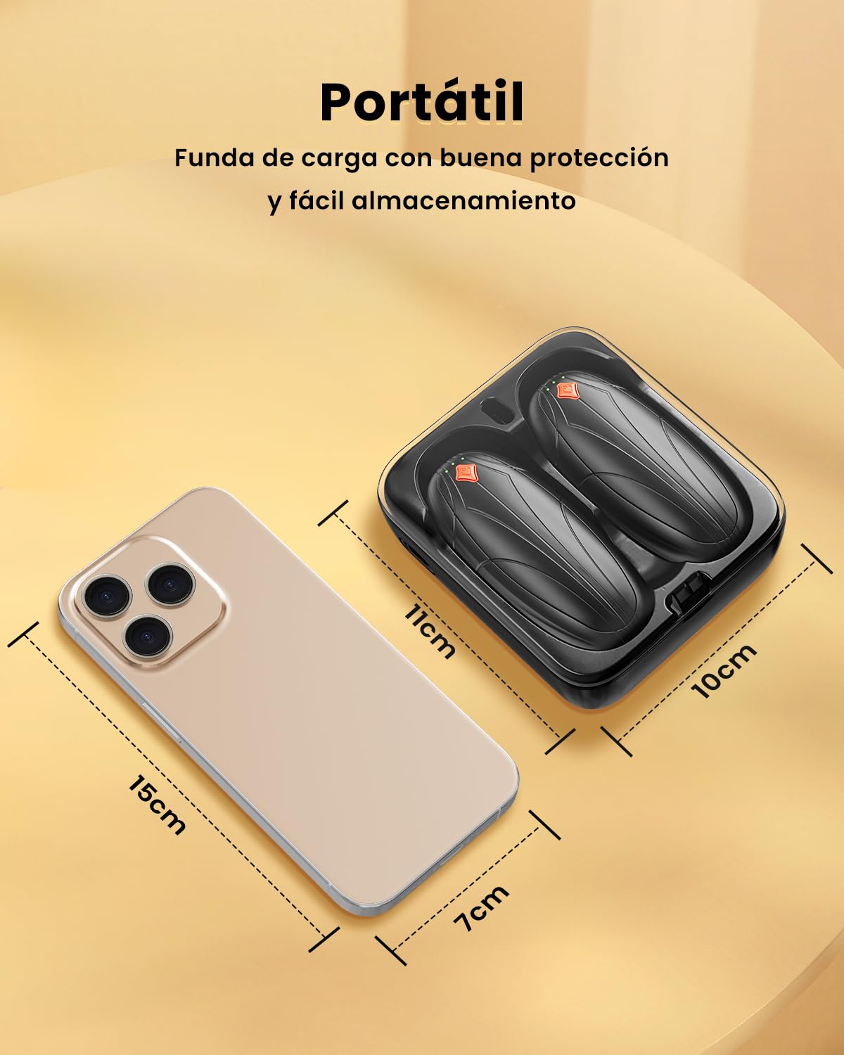 Calentador de Manos Recargable 2 Piezas, 14000mAh Batería Calentador Portátil Eléctrico de Bolsillo, Regalos para Navidad/Camping/Caza/Senderismo