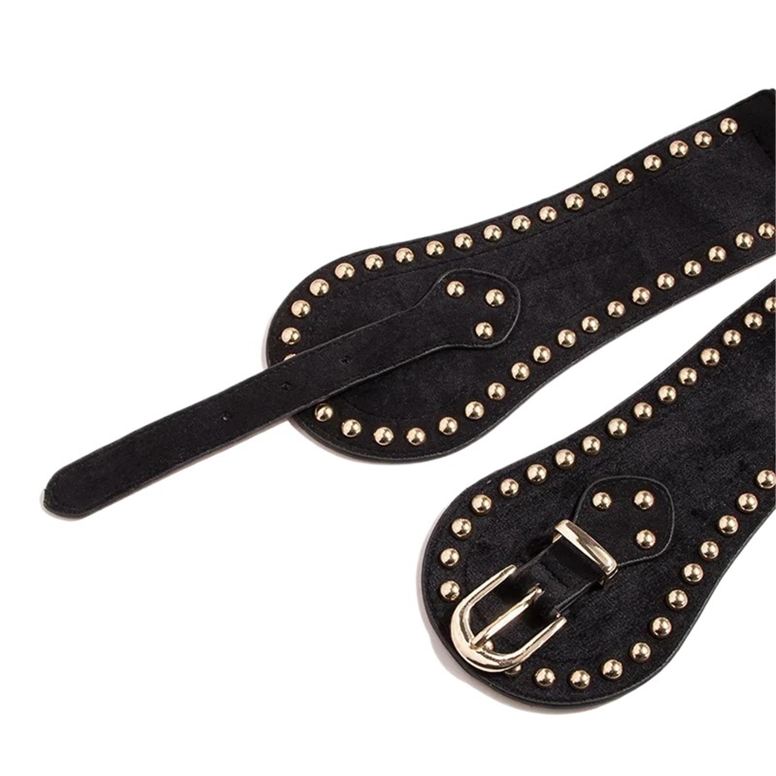 Ceinture large élastique ajustable en daim for femme pour Costumes