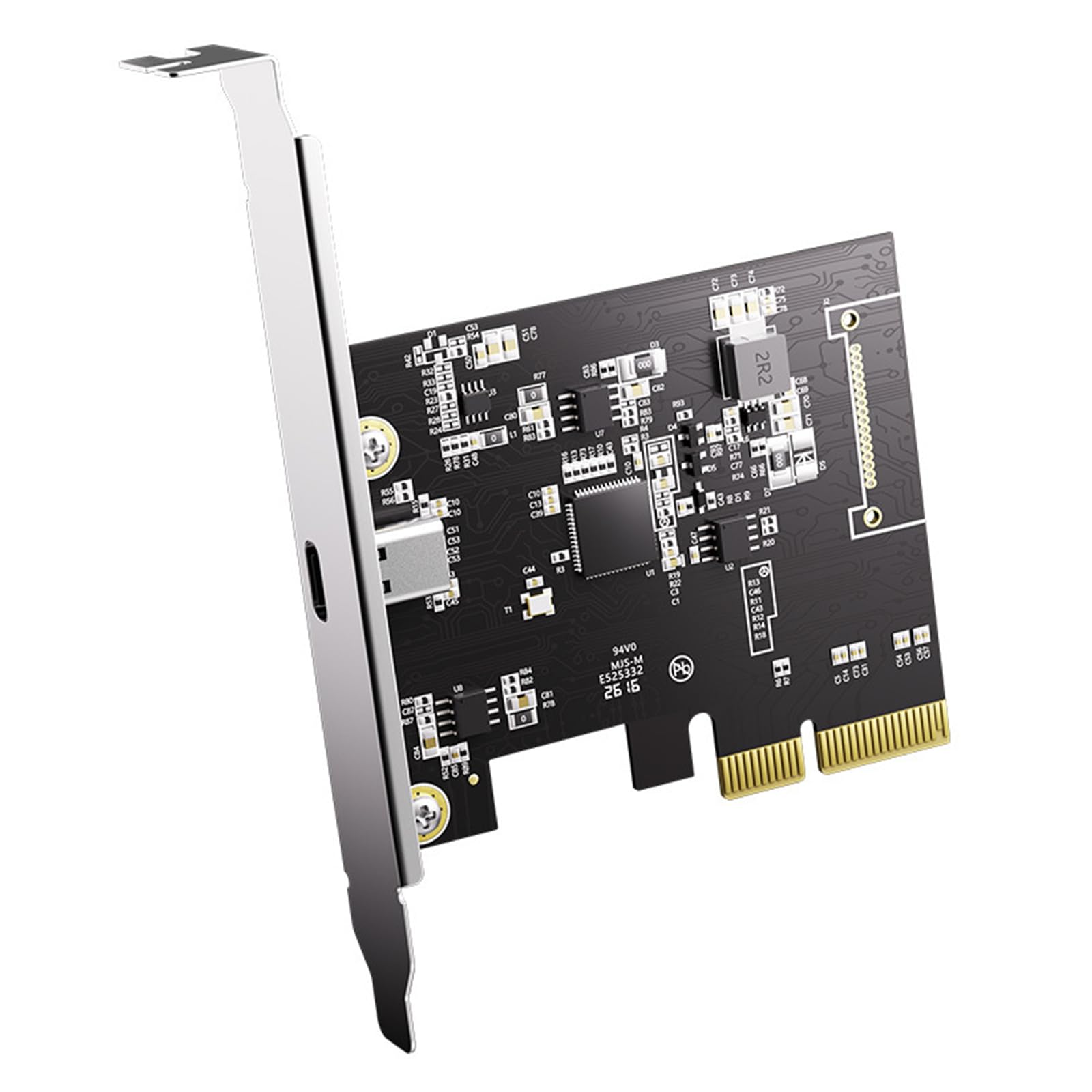 Scheda Adattatore PCIExpress 4X a USB Type C 3.2 Gen 2 per trasferimento rapido dei Dati Scheda espansione USB C velocità a 20 Gbps