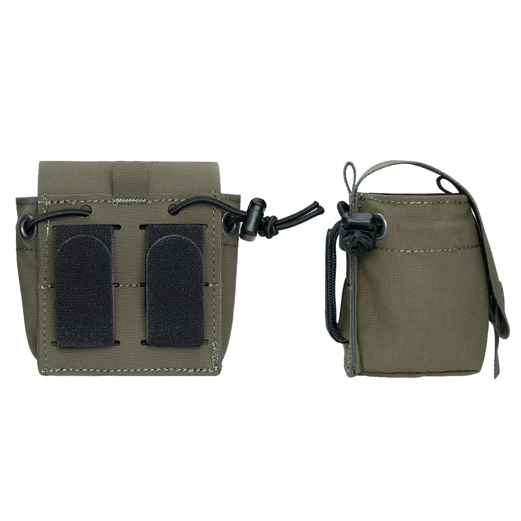 TOPTACPRO Tactical Frag Grenade Pouch Single Small Tool Carrying Bag for Duty Belt MOLLE Vest and Backpack (Ranger Green)