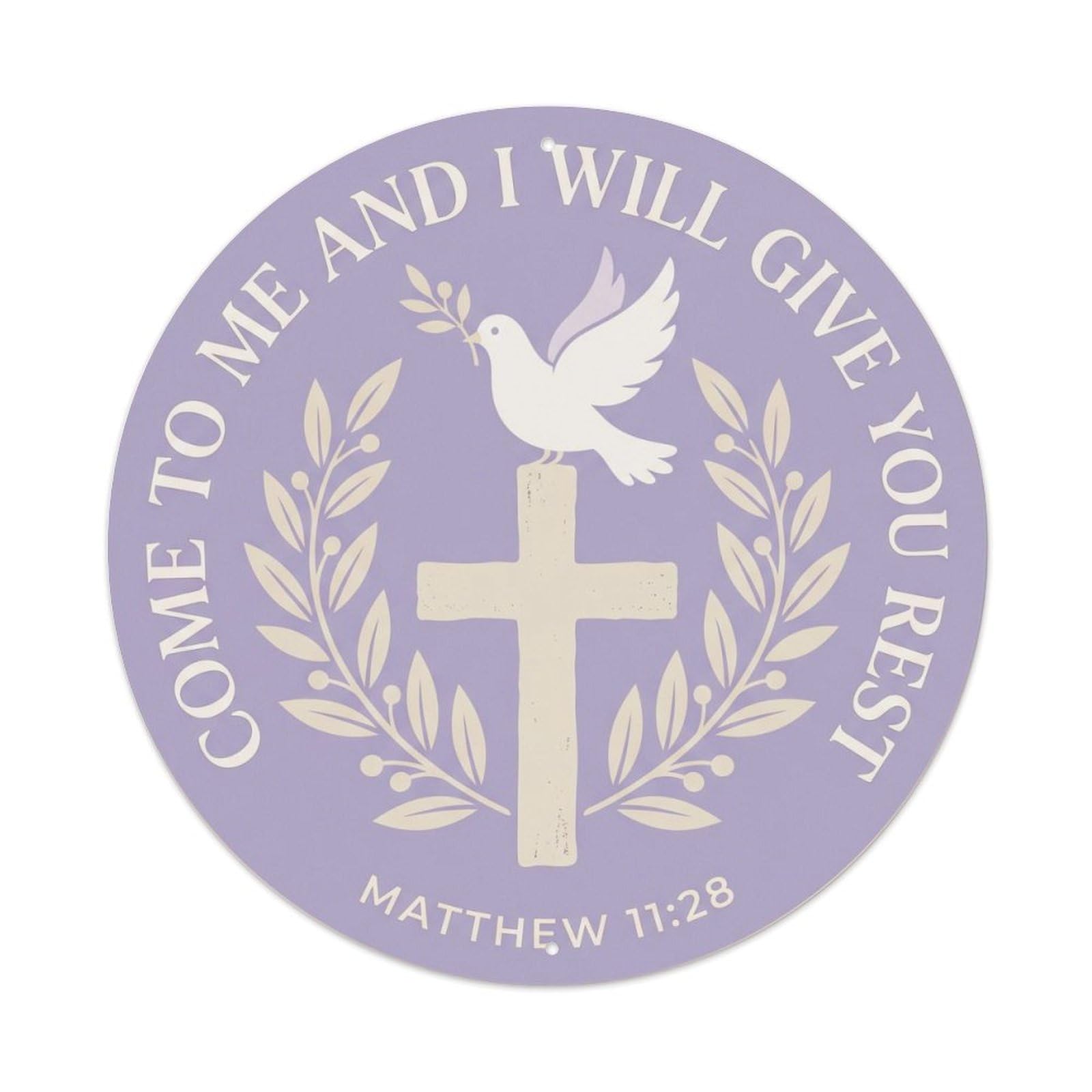Come To Me Rest Restful Metal Tin Sign