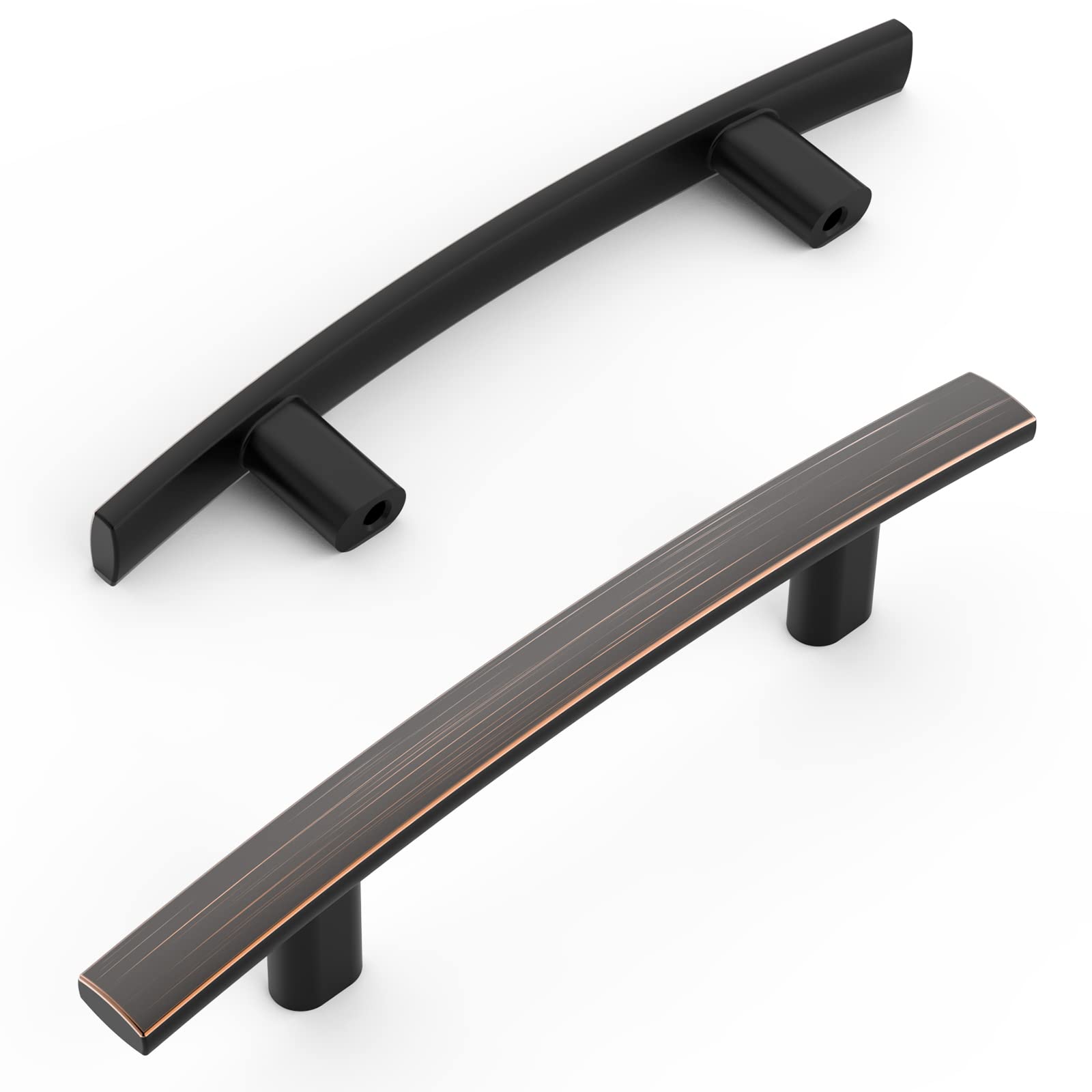 Poignées de placard de cuisine Amerdeco 76 mm en bronze huilé pour remplacer vos vieux boutons