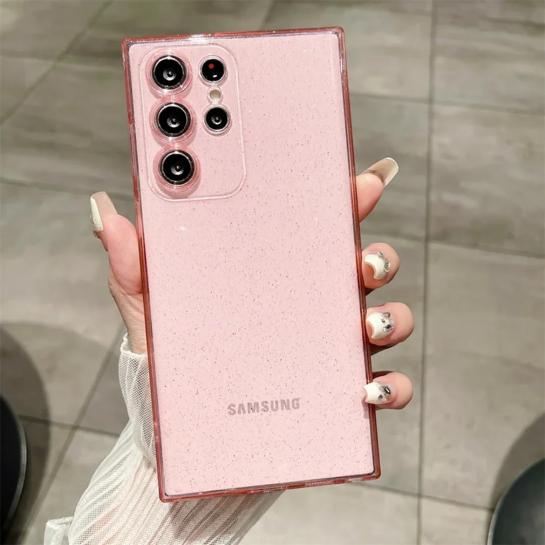 Coque S22 Plus rose transparente fine pour éviter les rayures de clés - 8