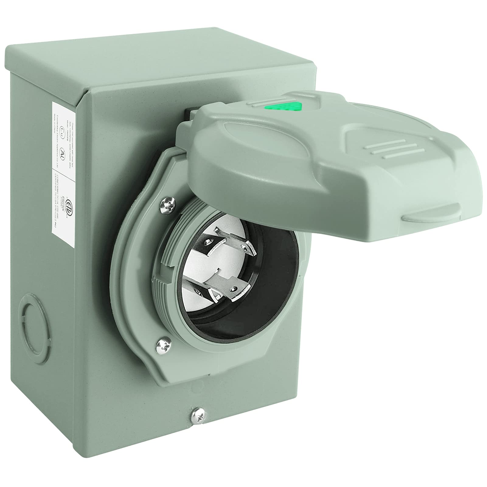 Buy EXCELFU 30 Amp Generator Inlet Box, NEMA 3R Power Inlet Box, NEMA