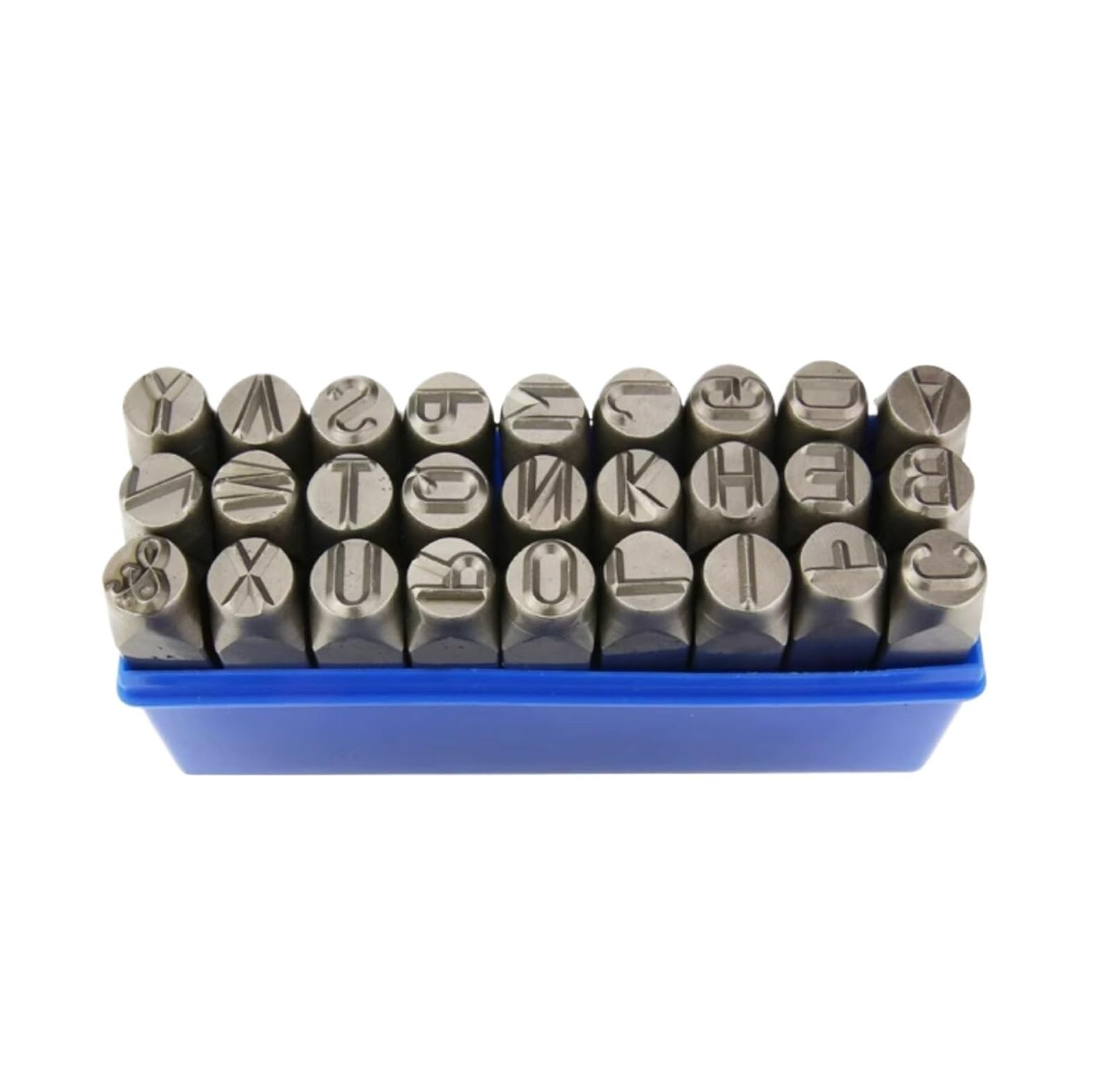 AXVOLA Steel Letter Mould Steel Die Metal Stamping kit Punch Tool Number Letter Alphabet Stamps Tools DIY Jewelry Gold Silver Leather Logo Stamp(2.5mm Alphabets)
