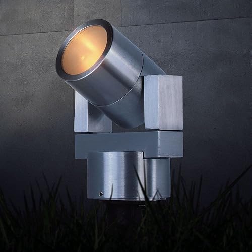 Miniatura 2 de ET2 E41350-SA Alumilux Landscape - Foco LED para camino, cumple con la ADA, 1 luz de 5 vatios, 14 pulgadas de alto x 4 pulgadas de ancho, aluminio