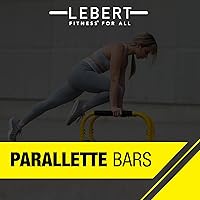 Vista 7 de Lebert Parallette Bars – Heavy-Duty Bodyweight Training Equipment for Dips, Pushups, L-Sits & Core Workouts – Non-Slip Grips, 400 lb Capacity