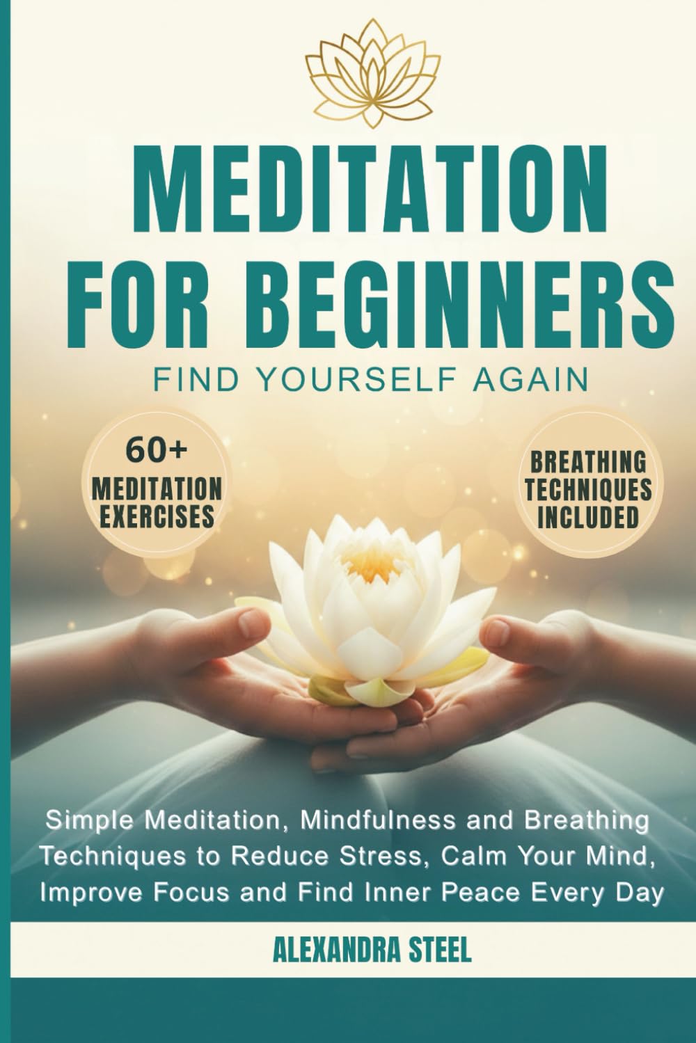 MEDITATION FOR BEGINNERS: Simple Meditation, Mindfulness and Breathing Techniques to Reduce Stress, Calm Your Mind, Improve Focus and Find Inner Peace Every Day