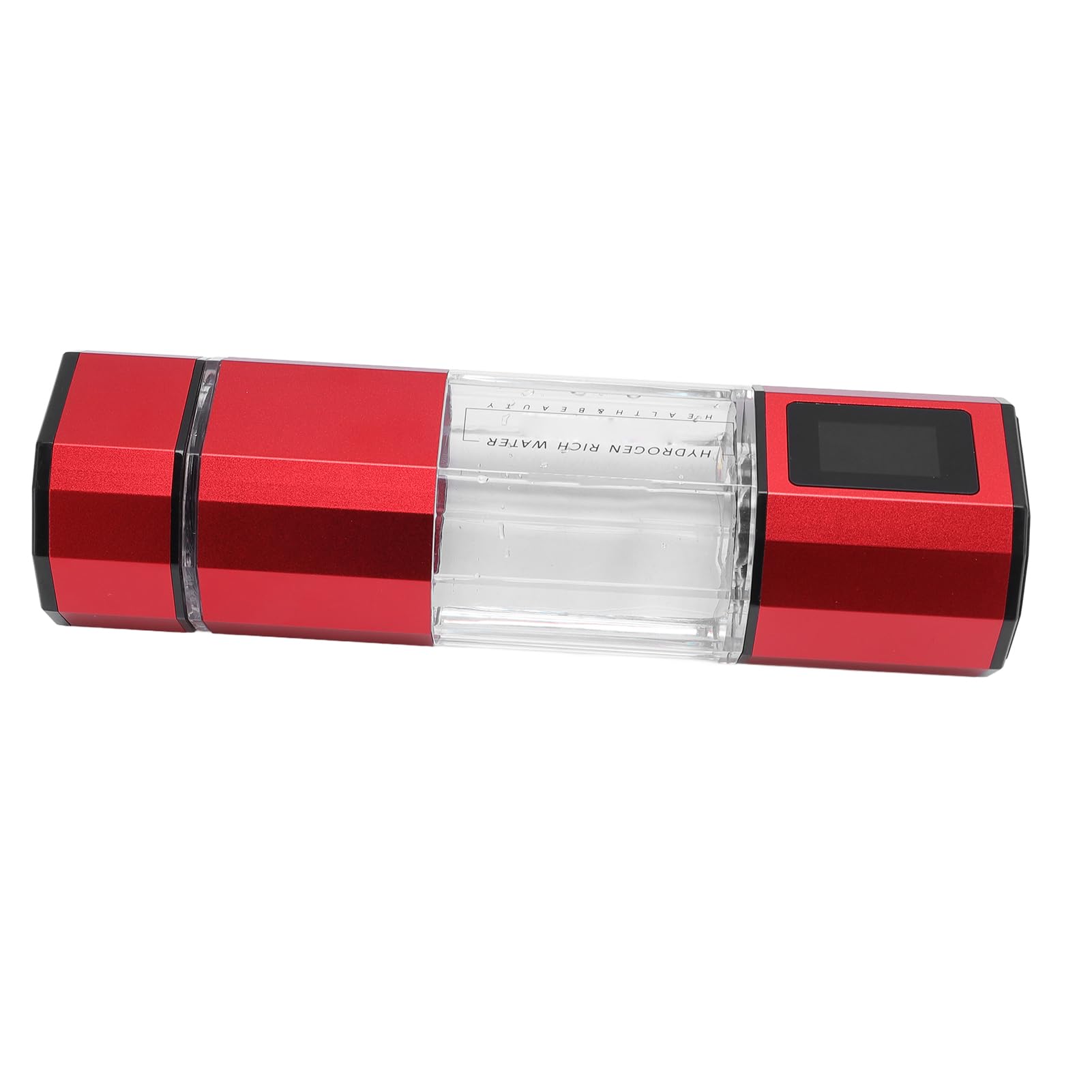 Jarra de agua de hidrógeno 5000PPB, lavado automático de contracorriente, botella de agua de hidrógeno portátil de 250 ml para viajes (rojo)