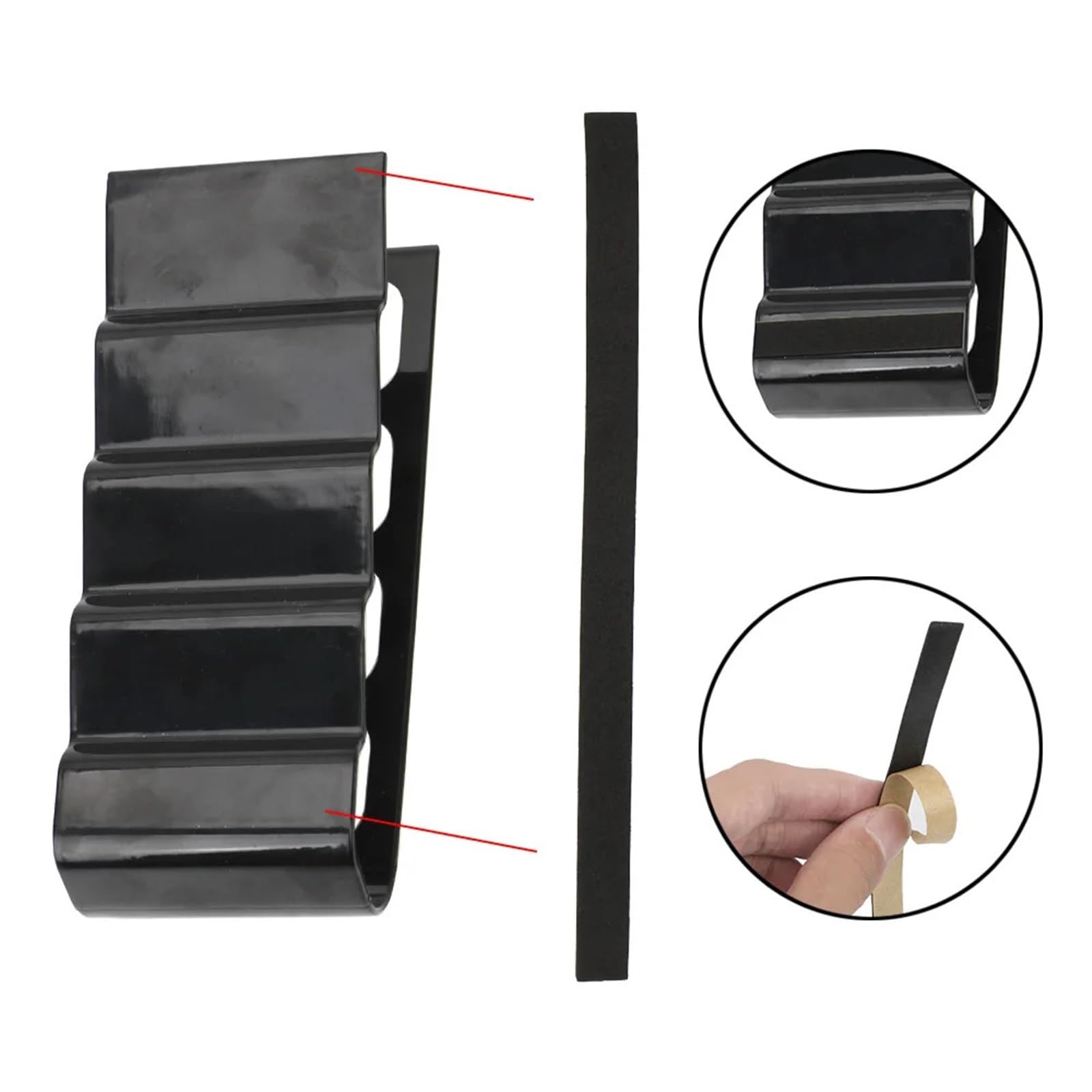 Fernbedienungshalter 2 Pcs Fernbedienung Lagerung Handy Halter Stehen Desktop Halterung Home Office Organizer Fall(Black)