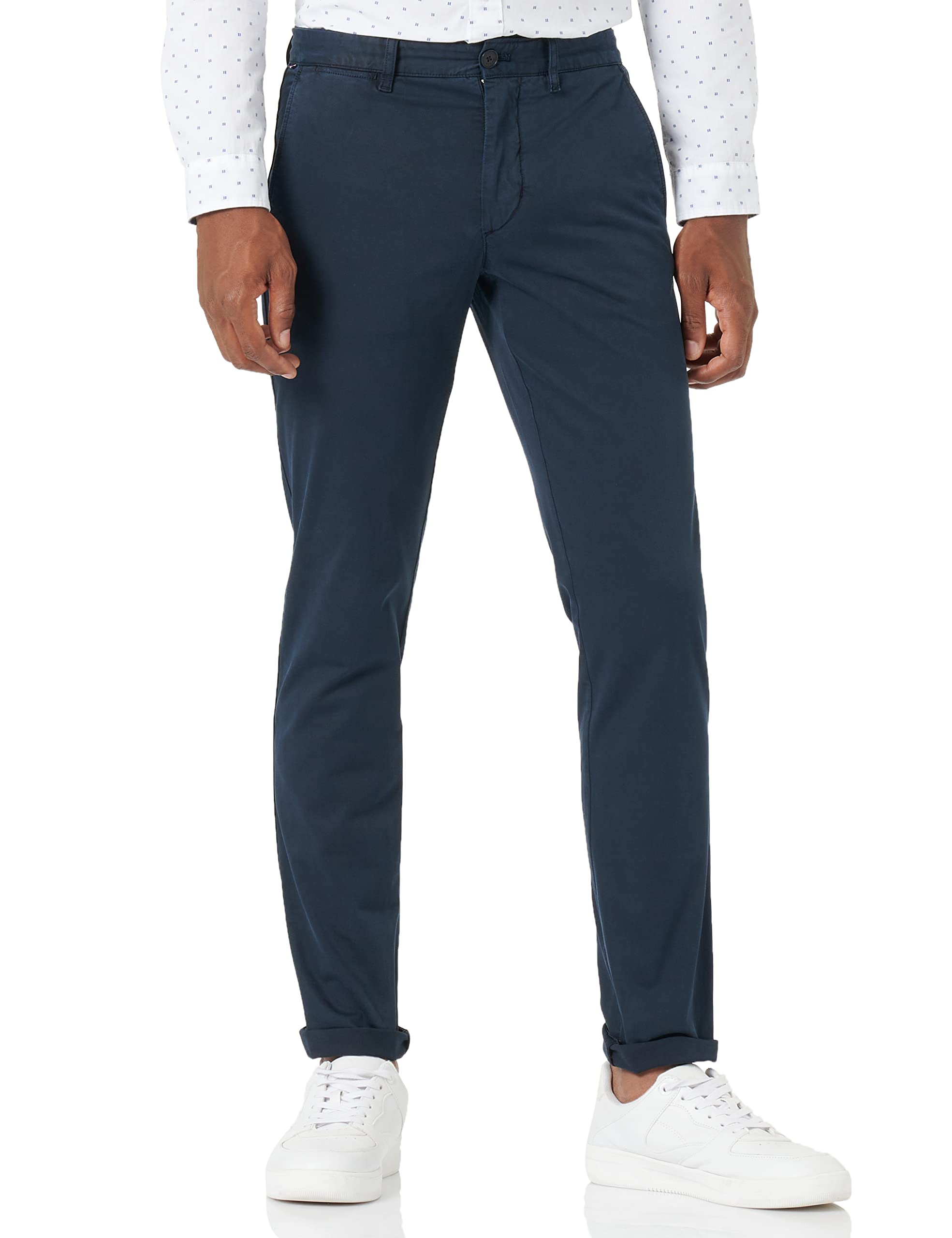 Tommy Hilfiger Men's Bleecker Th Flex Satin GMD Mw0mw26839 Chinos, Blue (Desert Sky), 28W / 28L