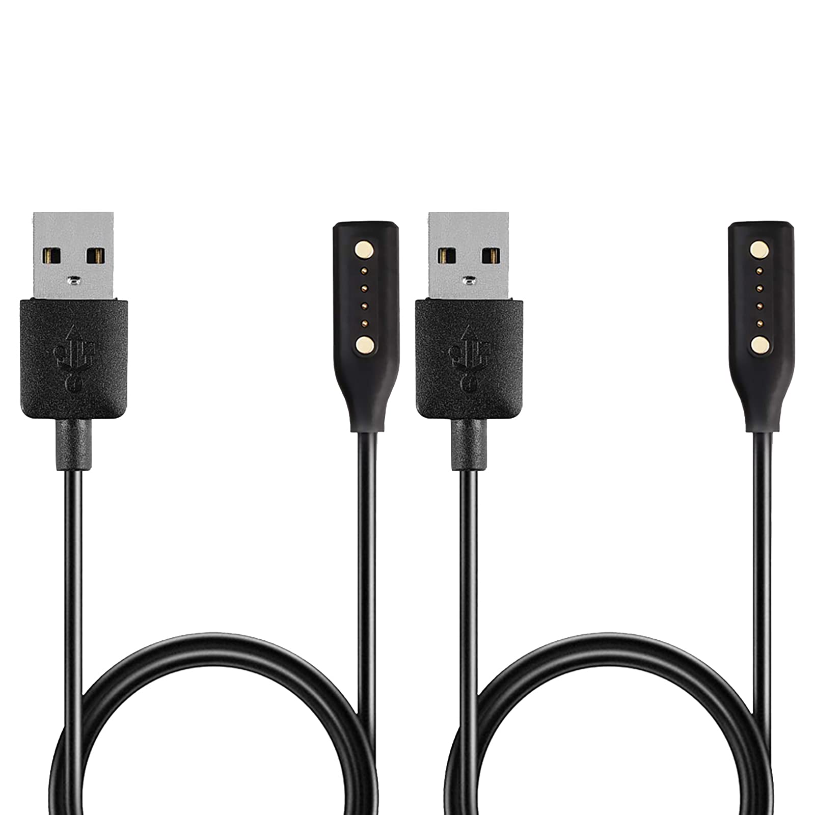 Compatible with Bose Frames Alto S/M M/L Charger,Charging Dock Power Cable for Bose Frames Rondo, Soprano, Tenor Audio Sunglasses Replacement USB Charge Charging Cable (Black-2pack)