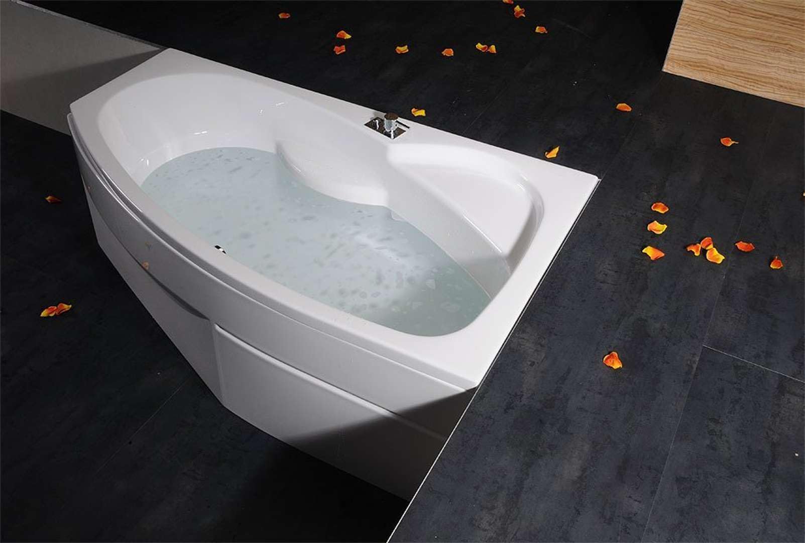 Habitación sparwanne Mamba 170 x 100 cm, acabado Izquierda con bañera patas y wandankern