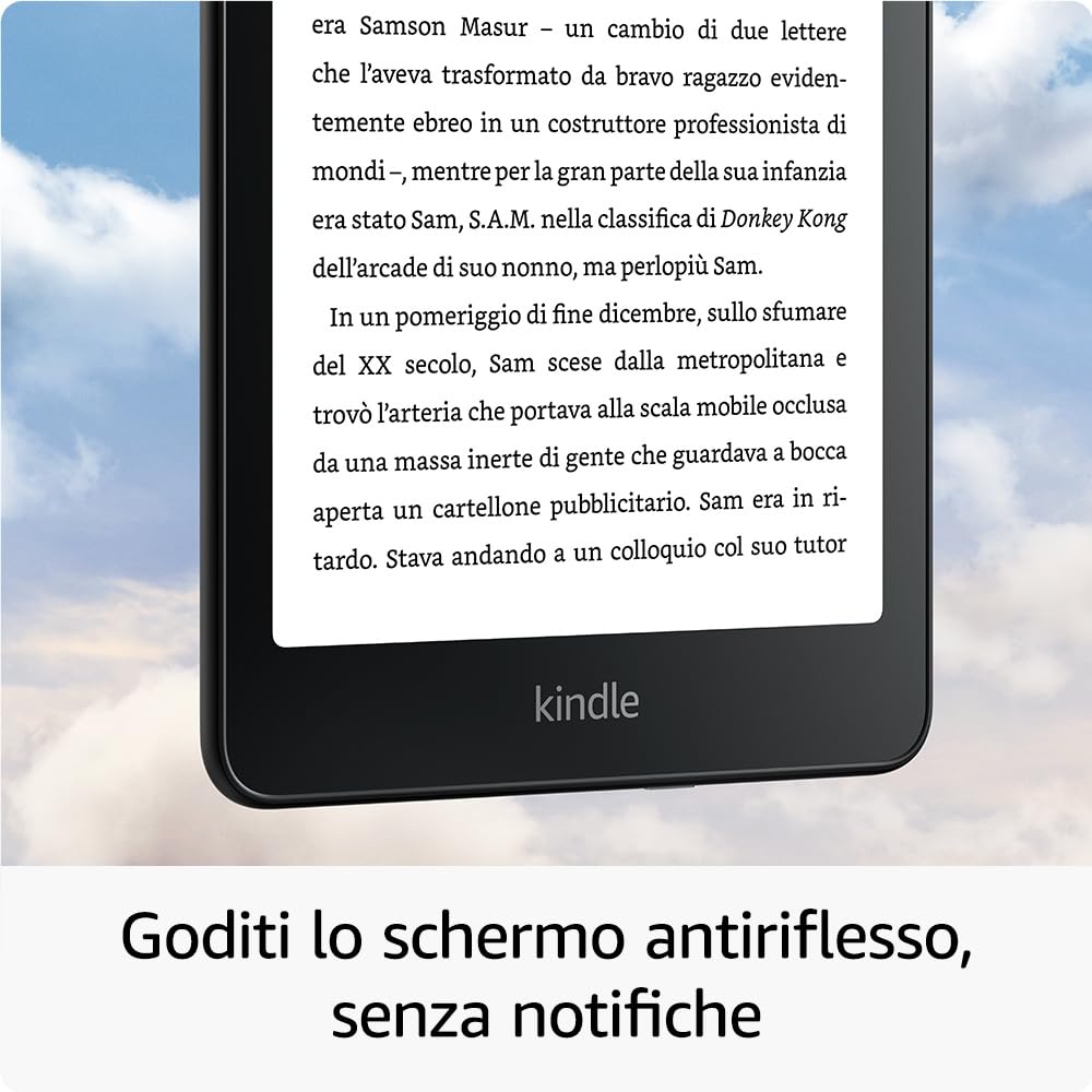 Amazon Kindle Paperwhite Signature Edition (Ultimo modello) - Il nostro Kindle più veloce con luce frontale a regolazione automatica, ricarica wireless - 32 GB - Nero metallizzato