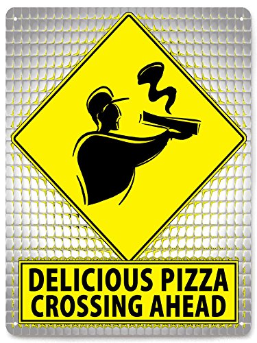 Pizza Parlor street metal sign funny/retro restaurant deli diner wall decor 0072
