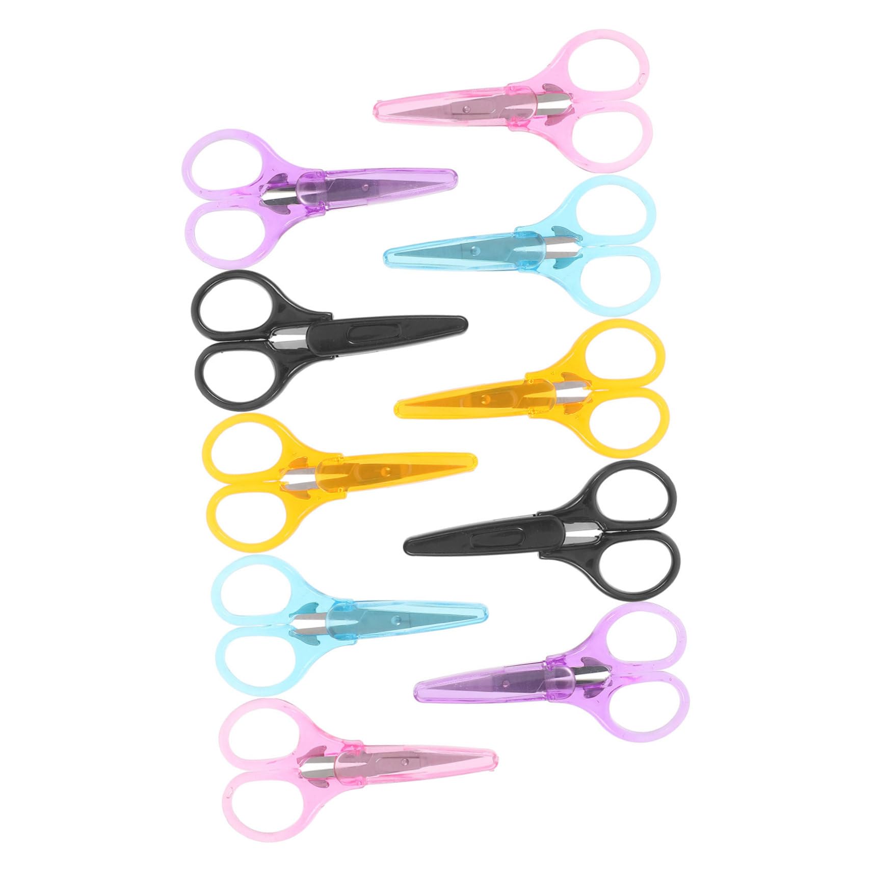 40 Pièces Ciseaux de Bureau Multifonction Résistants à Usure Ciseaux à Papier Ronds pour Travaux Manuels et Coiffure et Portables
