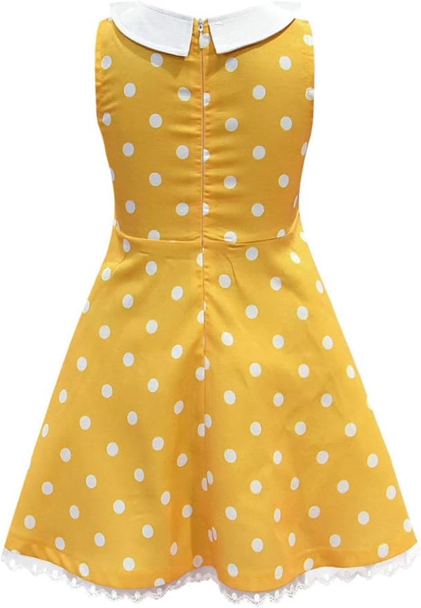 Vestido amarillo para niña pequeño disfraz Halloween miniatura 2