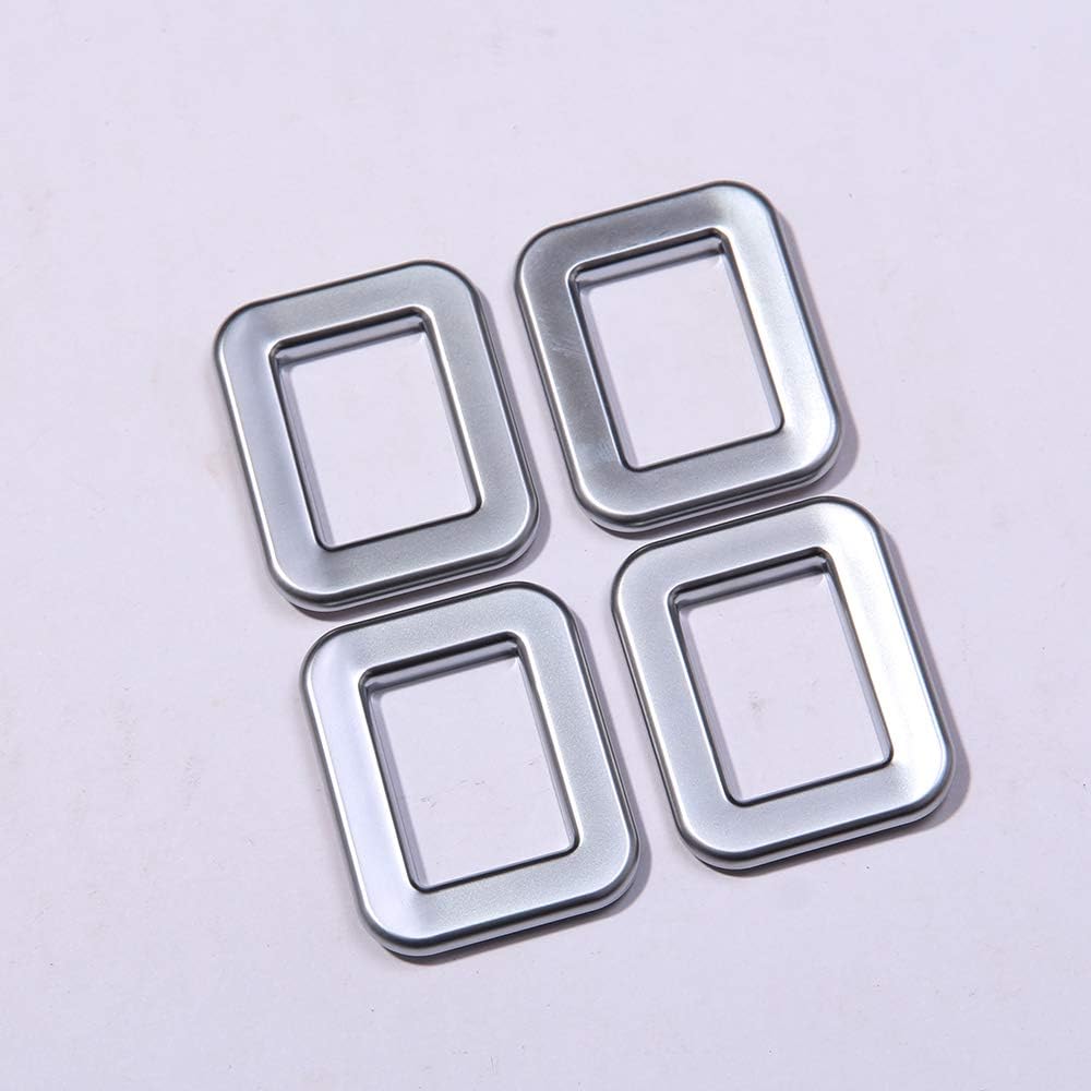 YIWANG for Land Rover Discovery Sport 2015-2017 ABS Plastic Children Lock Frame Cover Trim 4pcs (Silver)