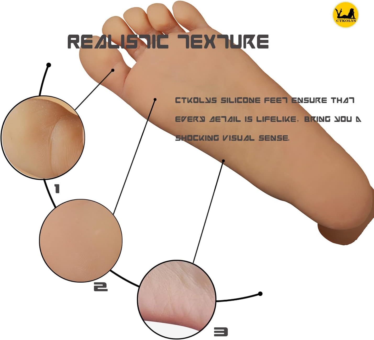 1 Pair Silicone Lifesize Male Mannequin Foot Display Jewerly Sandal Shoe Sock Display Art Sketch with Nail