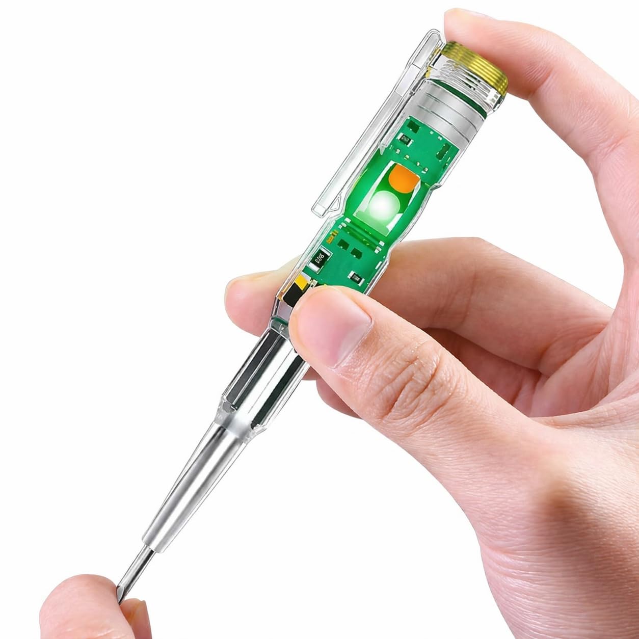 High-Brightness Intelligent Voltage Tester Pen | Multi-Function LED Test Pen with Screwdriver | Electric Power Voltage Detector (2)-image-46