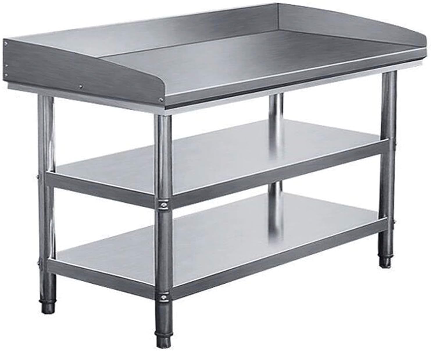 DXDRT Stainless Steel Work Table with Undershelves, Outdoor Food Prep
