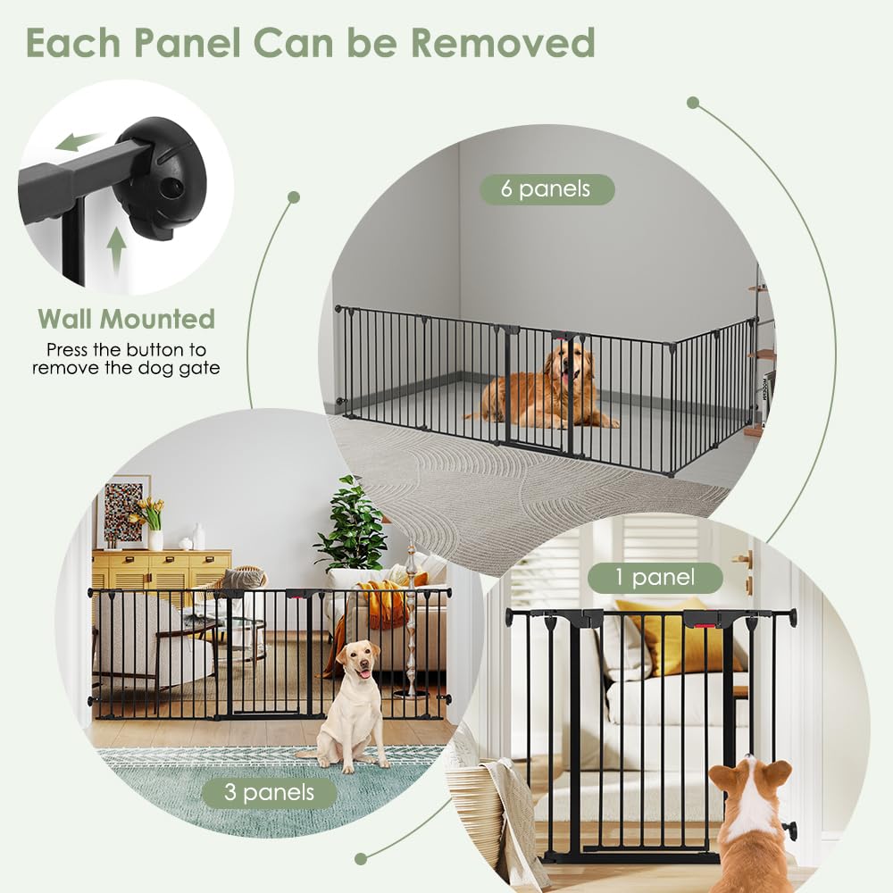 犬用自立式ゲート ブラウン・ブラック Amazon.co.jp: SMONTER 自立式ドッグゲート ドアウォークスルー付き