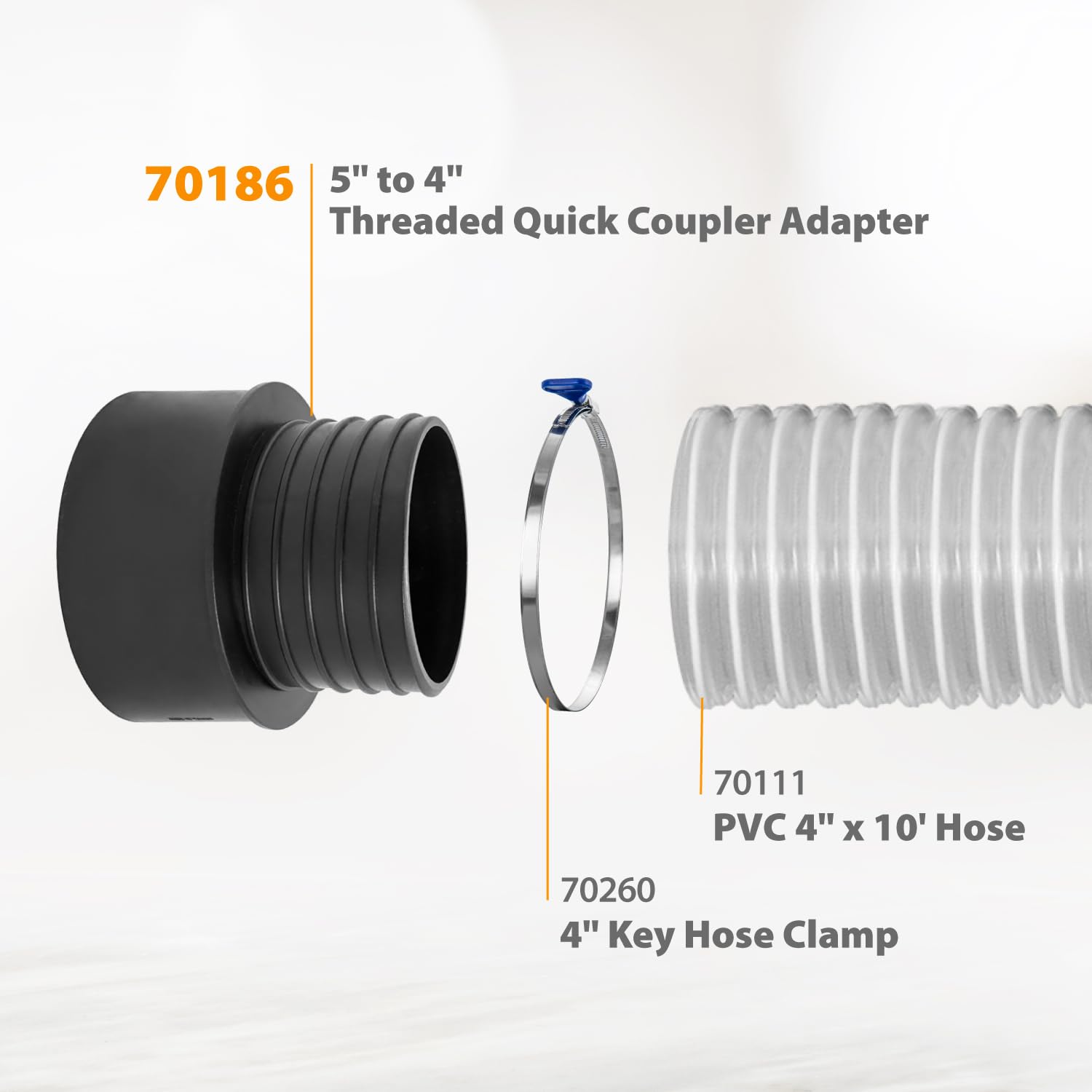POWERTEC, 5 x 4, 70186V Threaded Quick Coupler, 1 PK, Black, 5 x 4" - Image 4