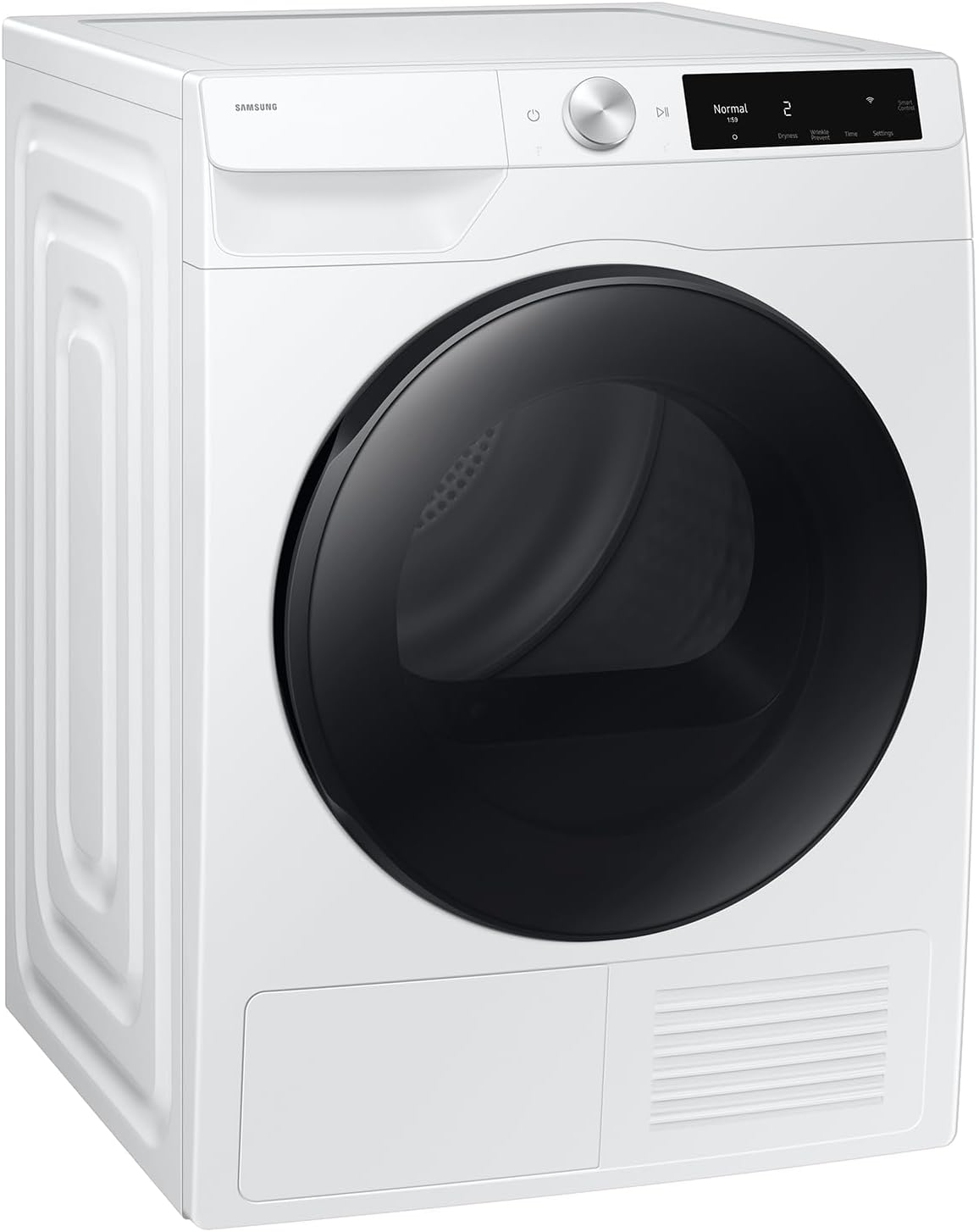 Samsung 4.0 cu. ft. Compact Ventless Heat Pump Dryer with AI Smart Dial, Wi-Fi Connected, Smart Dry Technology, Space Saving Design, White, DV25FG62B0BEA2