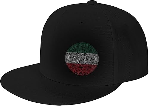 Miniatura 2 de Gorra de béisbol con visera plana ajustable para hombre y mujer, diseño de bandera mexicana