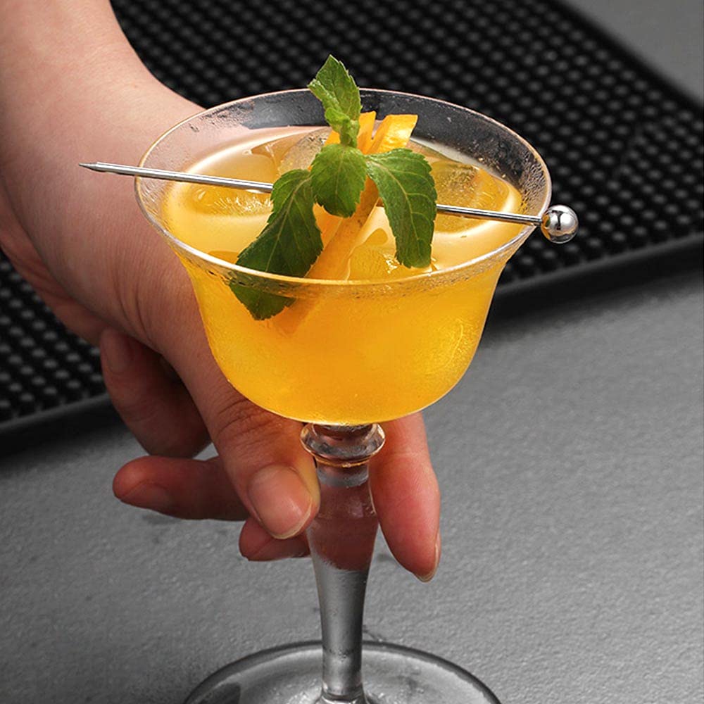 20 Stuzzicadenti Da Cocktail In Acciaio Inox – Oro E Argento, 11 Cm, Riutilizzabili Per Olive E Frutta