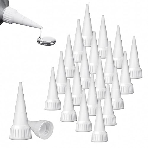 20 piezas de punta de corte aplicador de puntas adhesivas para tubos adhesivos E6000 para pegamento de manualidades de 3.7 onzas, tapa aplicadora de